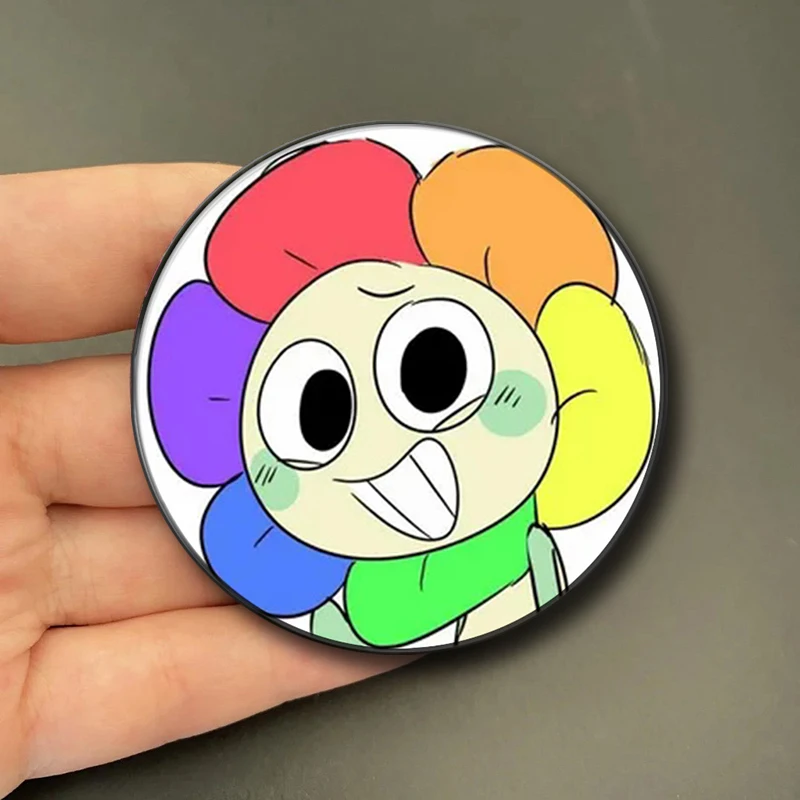 Cartoon Game Dandys World Glisten Anime Soft Button Pin Creative Horror Game Brooch Badge Bag Accessories Gamer Collect Gifts