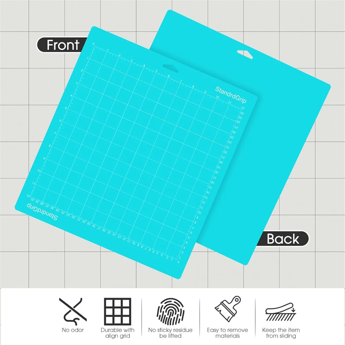 Коврик для резки ABXK 12x12 для Maker 3/Maker/Explore 3/Air 2/Air/One (3 коврика) — многоразовые клейкие коврики с решеткой