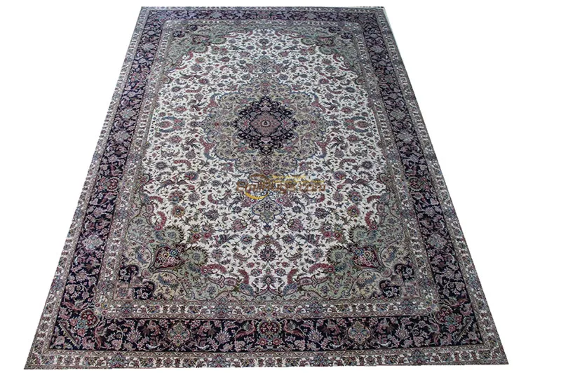 handmade turkish carpet Silk Persian Oriental woven Living Room Pattern 