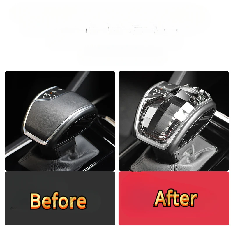 

For VW Touareg 2019-2023 Gear Shift Knob Cover Crystal Craft Decoration Auto Parts MK2