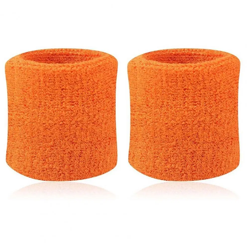 2 stuks katoenen polsband polsbandje tenniszweetbanden sneldrogende fitness zweetbandjes polsband veiligheid polssteun brace wrap band