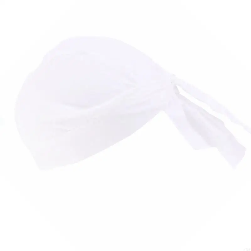 Cauque cuisson unisexe Sweat Absorbant du chapeau kerchief Sangle réglable Casque pour Baker Chefs Home Commercial Kitchen