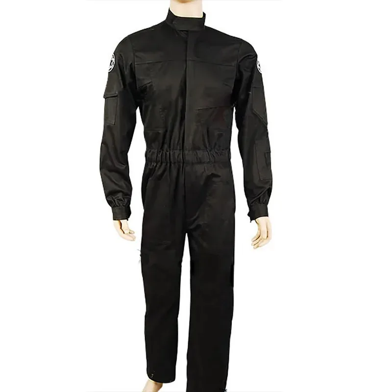 Movie Guerre Stellari Imperial Pilots Cosplay Costume Black 501 Uniform Fighter Pilot Role Play Suit Halloween Carnival Party