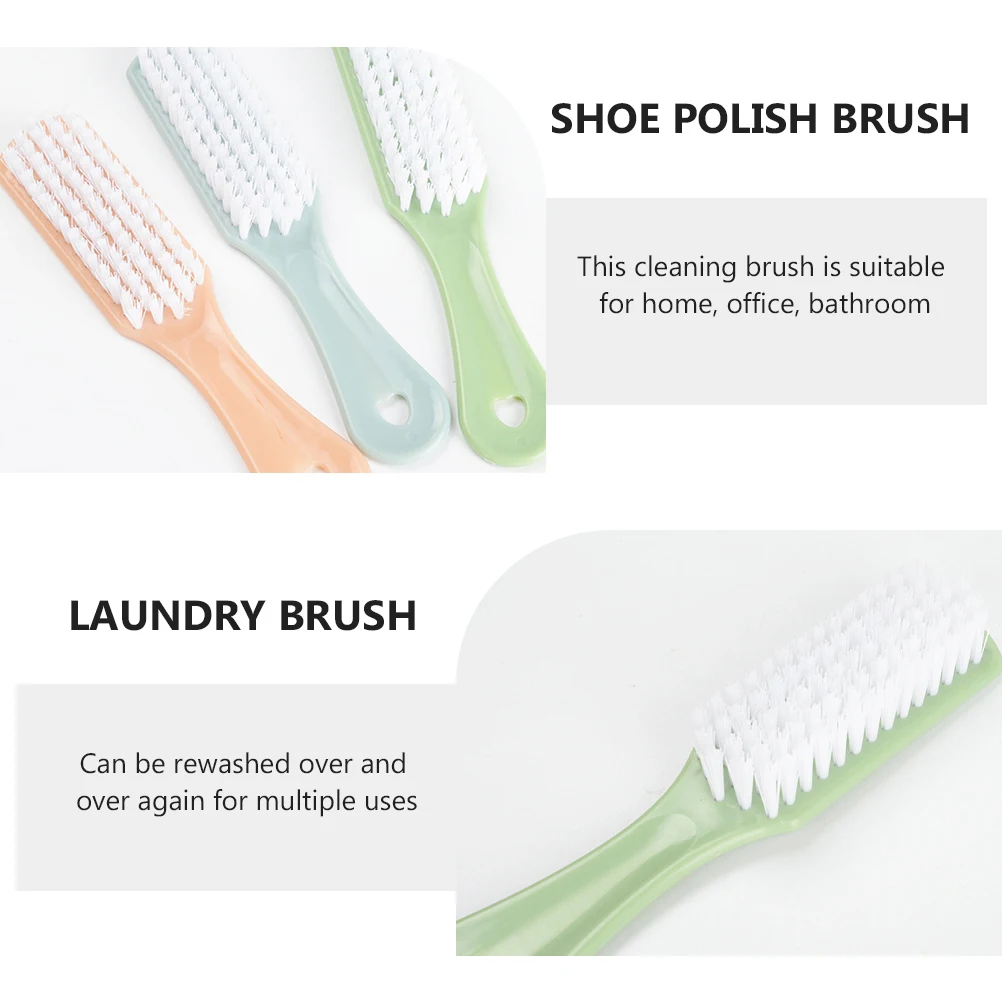

Multipurpose Shoe Brush Cleaning Tool Long H Reusable PP Material For Shoes Clothes Laundry Household Bathrooms Garden Travel