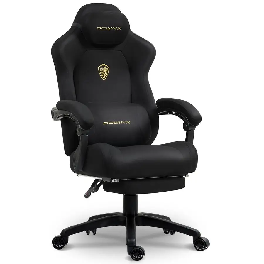 

Big and Tall Gaming Chair, Suede Fabric Game Chairs with Pocket Spring Cushion, High Back Gamer Chair Ergonomic with Footrest