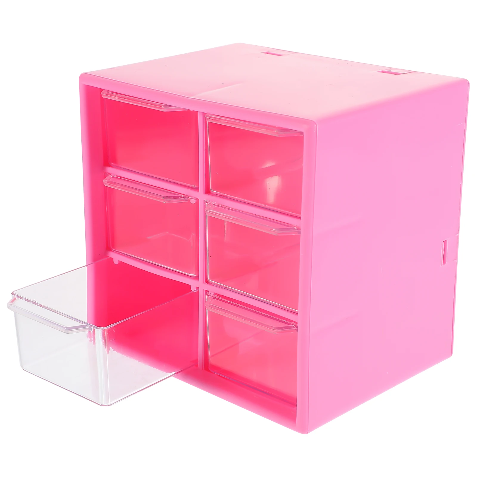 

Multi-function Desk Organizer Storage Box 6 Grids Drawers Smooth Classified Storage Desktop Plastic Makeup Stationery Office