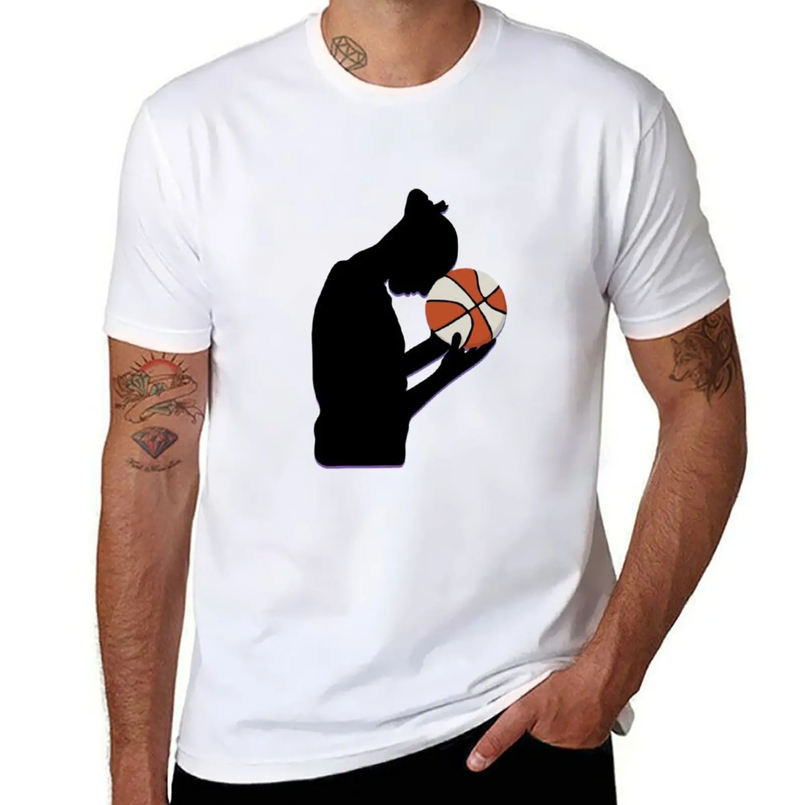 

Mercury Diana Silhouette Basketball Taurasi Phoenix T-Shirt Simple Print Design T-Shirt