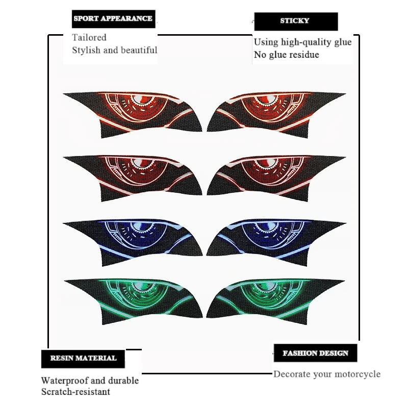 Motorcycle 3D Front Fairing Headlight Guard Sticker Headlight Protection Sticker For Ninja ZX-10R ZX10 R ZX10R 2016-2018 2019 17