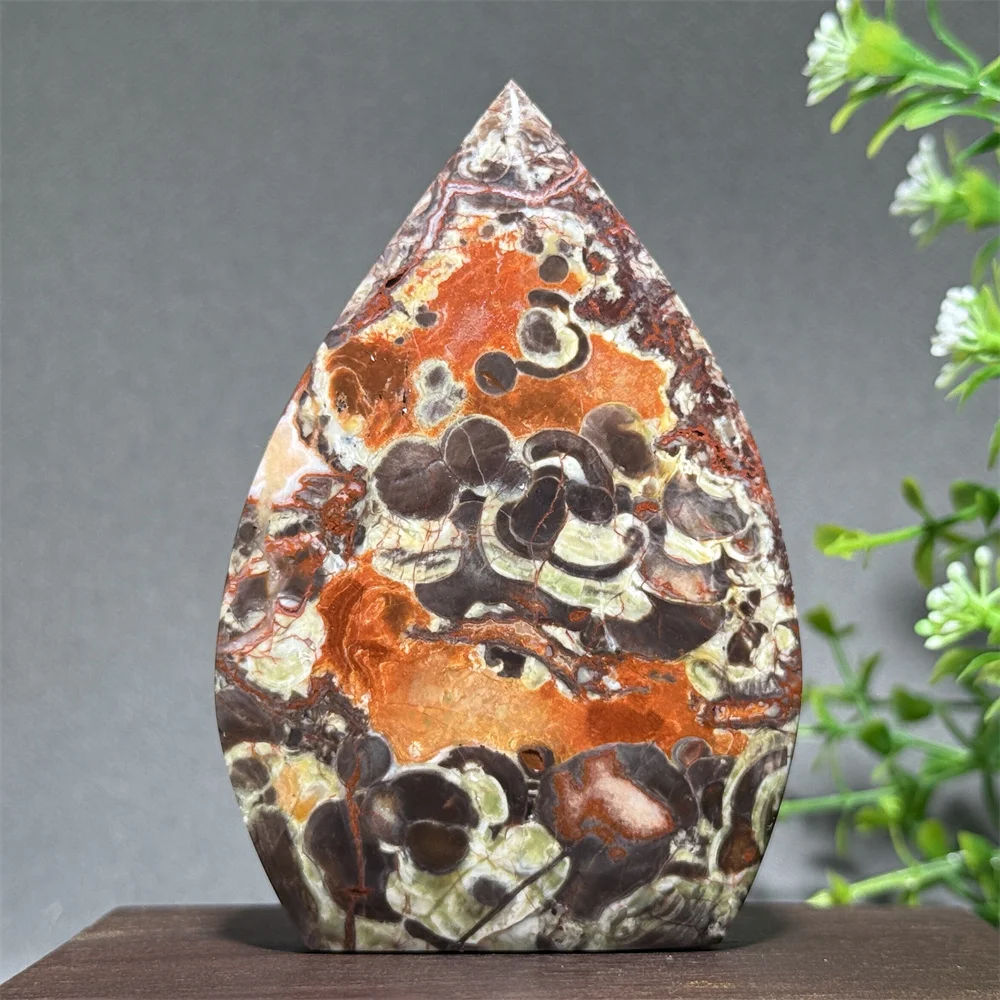 Natural Gemstone Money Agate Free Form Torch Mineral Crystal Energy Healing Meditation Altar Chakra Home Lucky Decoration Gift