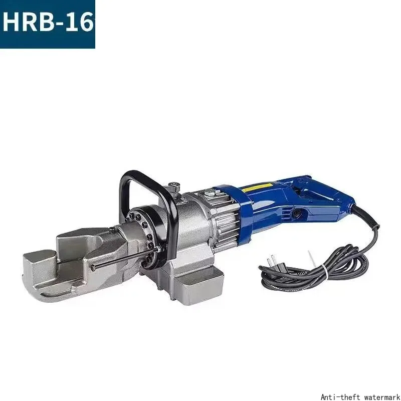 HRB-16 Electric Rebar Bender 16mm Portable Hydraulic Electric Rebar Steel Bender Bending Machine for Bending Rebar, Steel Bar