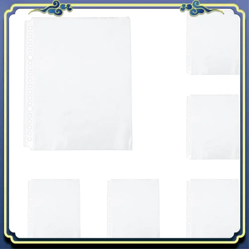 A86P-pak van 400 A5 doorzichtige geperforeerde zakken - plastic polymappen