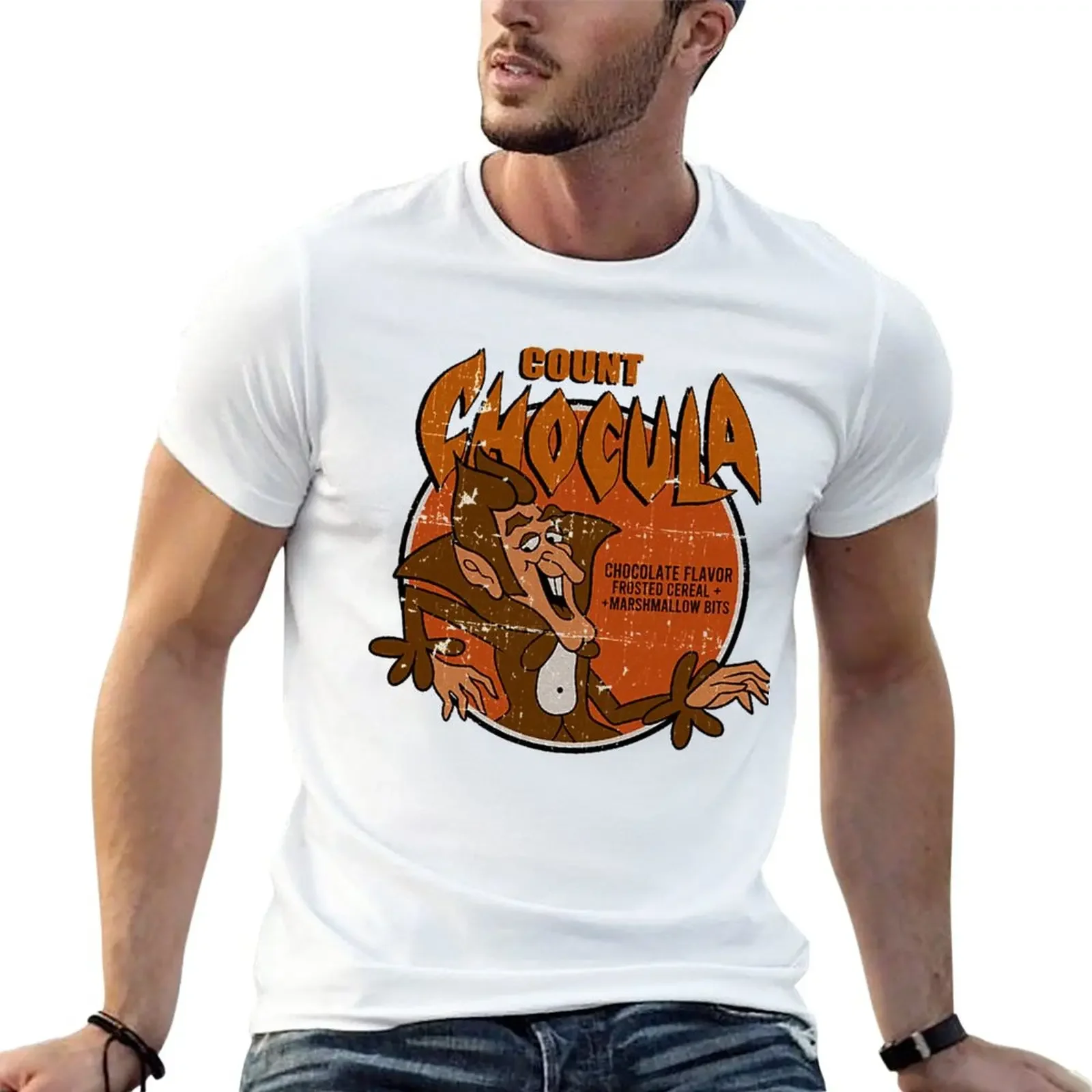 graphic t shirts custom t shirt men clothing New Vintage Count Chocula T-Shirt  t shirt men COTTON  Hot Sale  2024  style