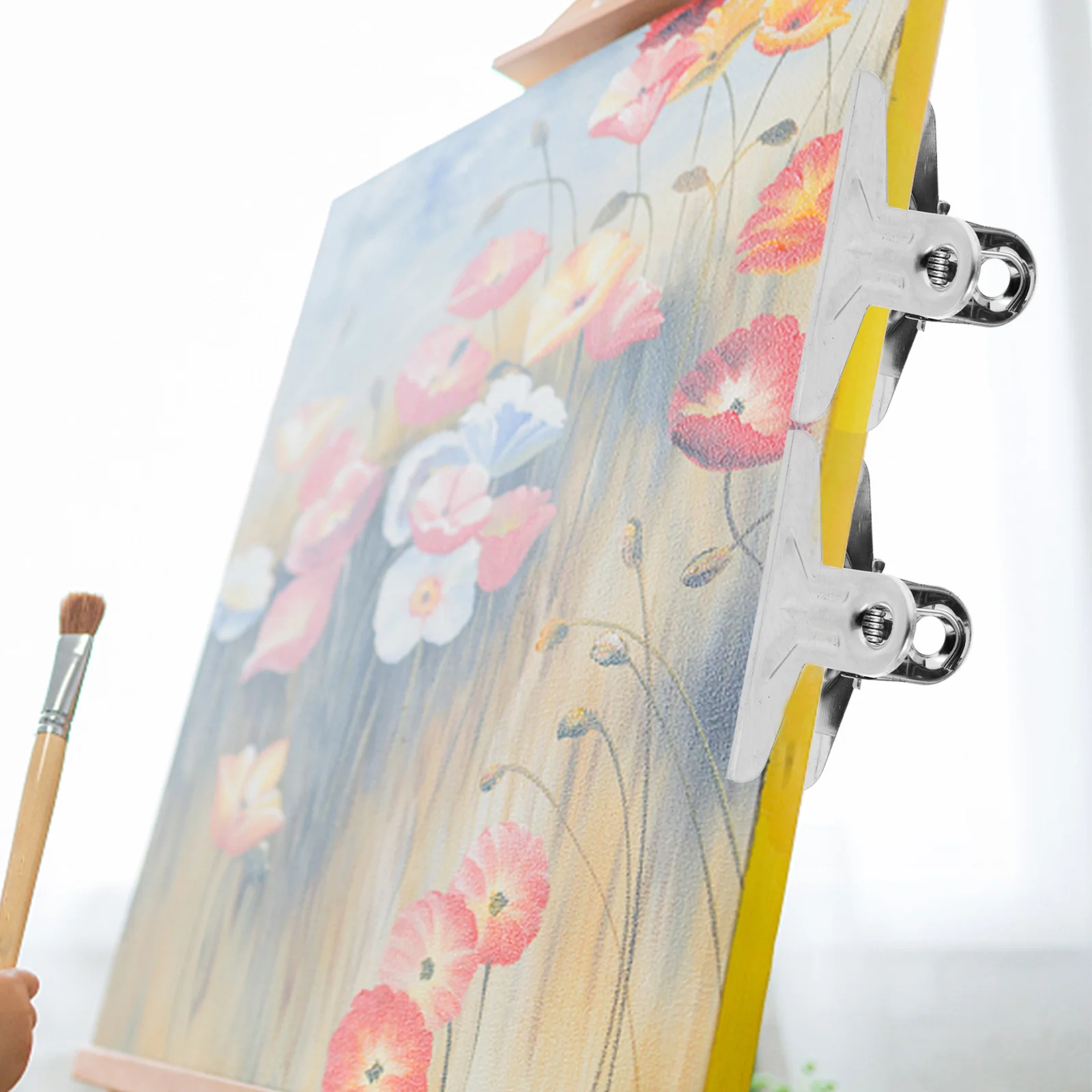 20 Pcs Clip Binder Clips Painting Drawing Board Large Stainless Steel Document Photo Clamp Student Frame Sketch Fixing