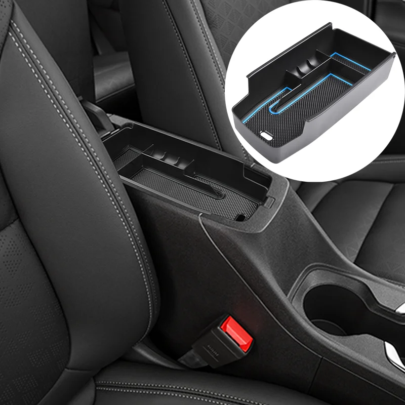 Compatible For 2022 2023 Chevy Bolt EUV EV Armrest Storage Box Center Console Organizer Chevrolet Accessories Coin Holder Tray