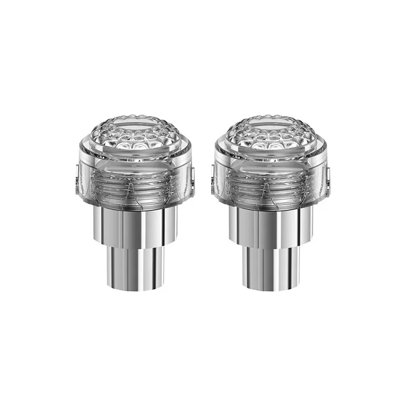 2Pcs Colorful Vibration‑Sensor LED Strobe Tire Lights, Waterproof Wheel Wind Decor Flash Lamp for Motorcycle E‑Bike Bicycle
