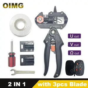 أداة تطعيم الحديقة أداة تقليم المقصات لأشجار الفاكهة الكرمة لفرع النبات مع 3 شفرات مقصات تطعيم احترافية أعلى 8 مبيعات عقدة كروم - No5