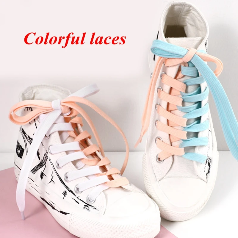 1Pair Flats Shoelaces Off Sneaker White Shoes Lace Classic Flat Double Hollow Woven Shoelaces For AJ/AF Sports Shoelaces Strings