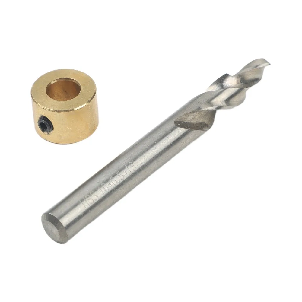 Aluminum Profile Drill Bit Guide Tool with Depth Limiter for M6M8 Engineered for Precision Drilling in Soft Metals