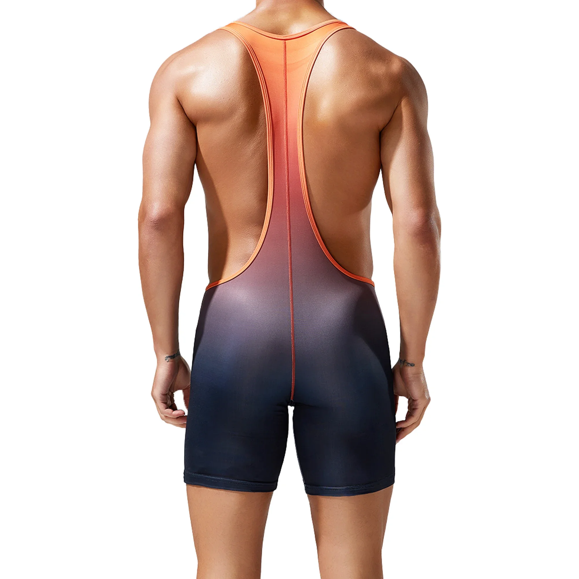 

Men's One-Piece Undershirts Jumpsuit Bodybuilding Fitness Sport Sleeveless Leotards Slim-fit Casual Wrestling Singlets Bodysuits