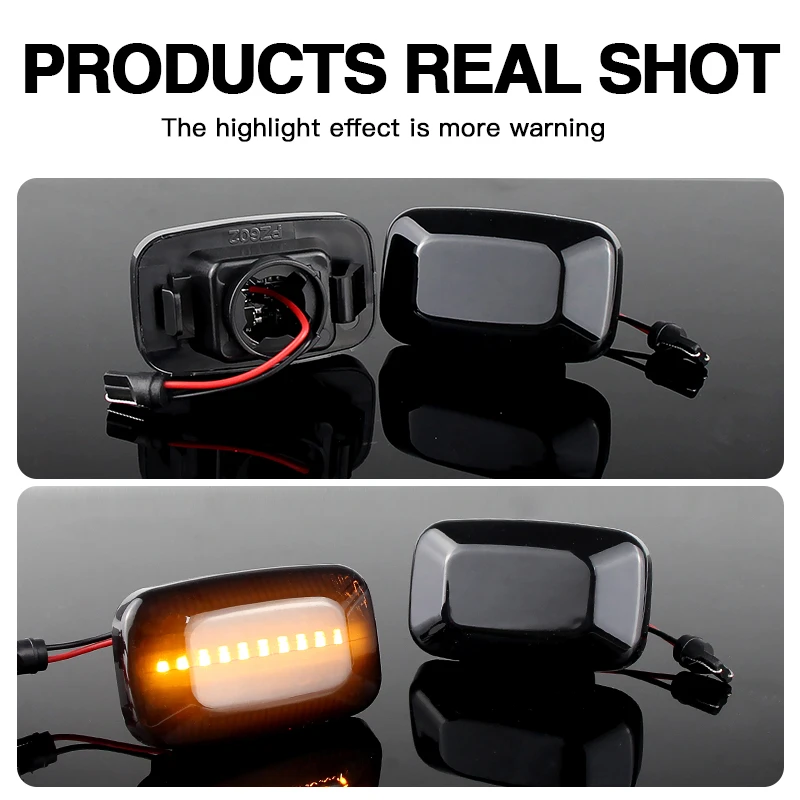 2x luz indicadora de marcador lateral led para toyota land cruiser 70 80 100 hilux ln140 150 160 170 hilux santa geração 81730yzb014
