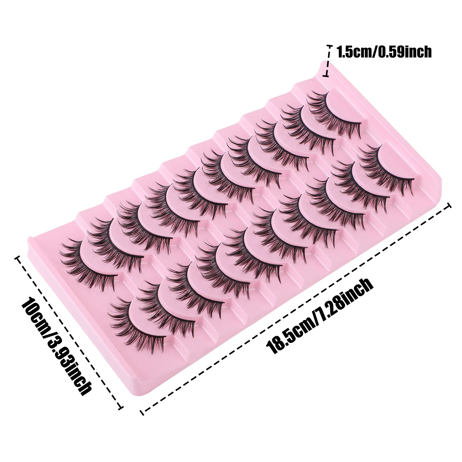 Barbie Eyelashes Thick Comic Demon False Eyelashes, Natural Eyes Women's Daily Matching Eyelash Set