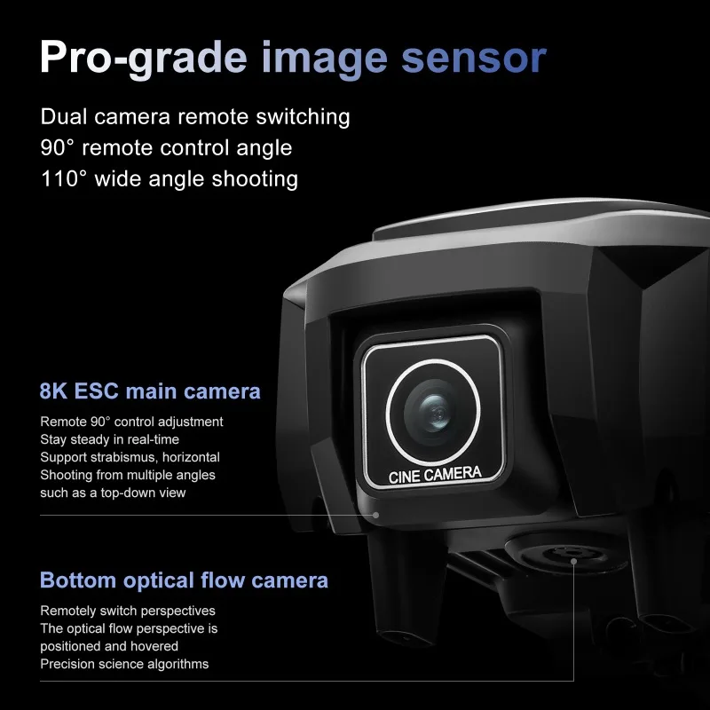 Dron A118 4K con cámara Dual HD, pantalla de control remoto, fotografía aérea profesional, evitación de obstáculos, cuadricóptero RC, Juguetes