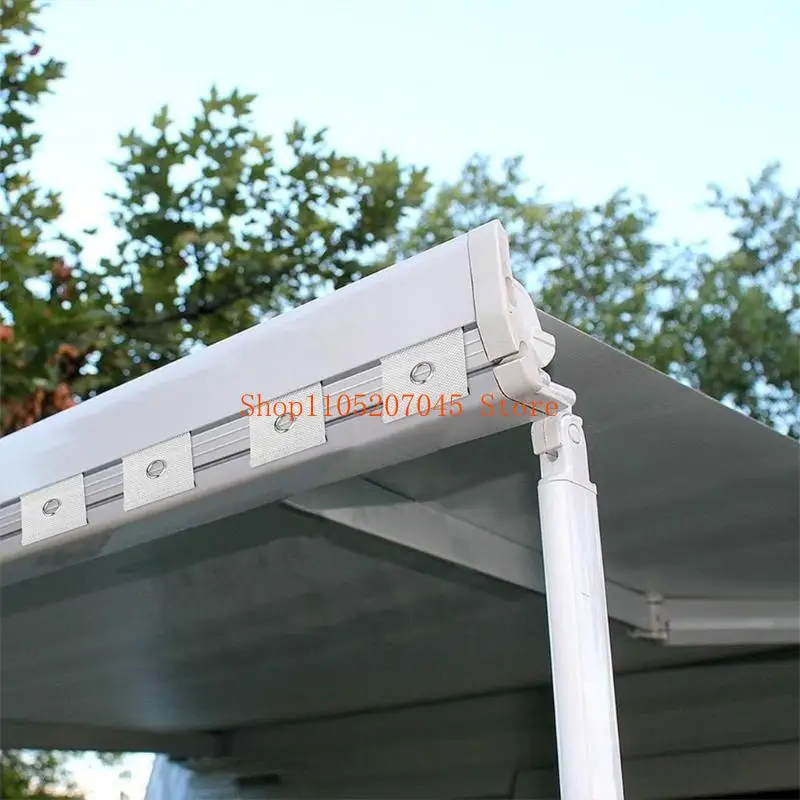 37cd Double Use Tent Hooks Fit for Motorhomes Trailers Caravans Camping, 5/6mm and 7/8mm Rails, Heavy Duty Nylon Construction