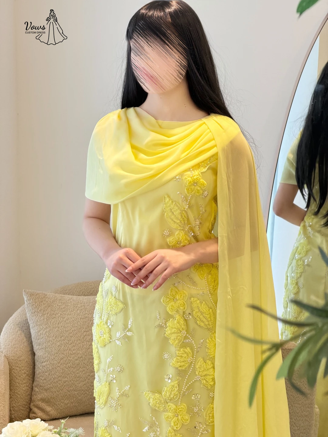 

Vows 3D Flowers Elegant Dresses for Night Party Woman Custom Made Evening Dresses 2026 Luxury Women's Elegant Party Dress Prom