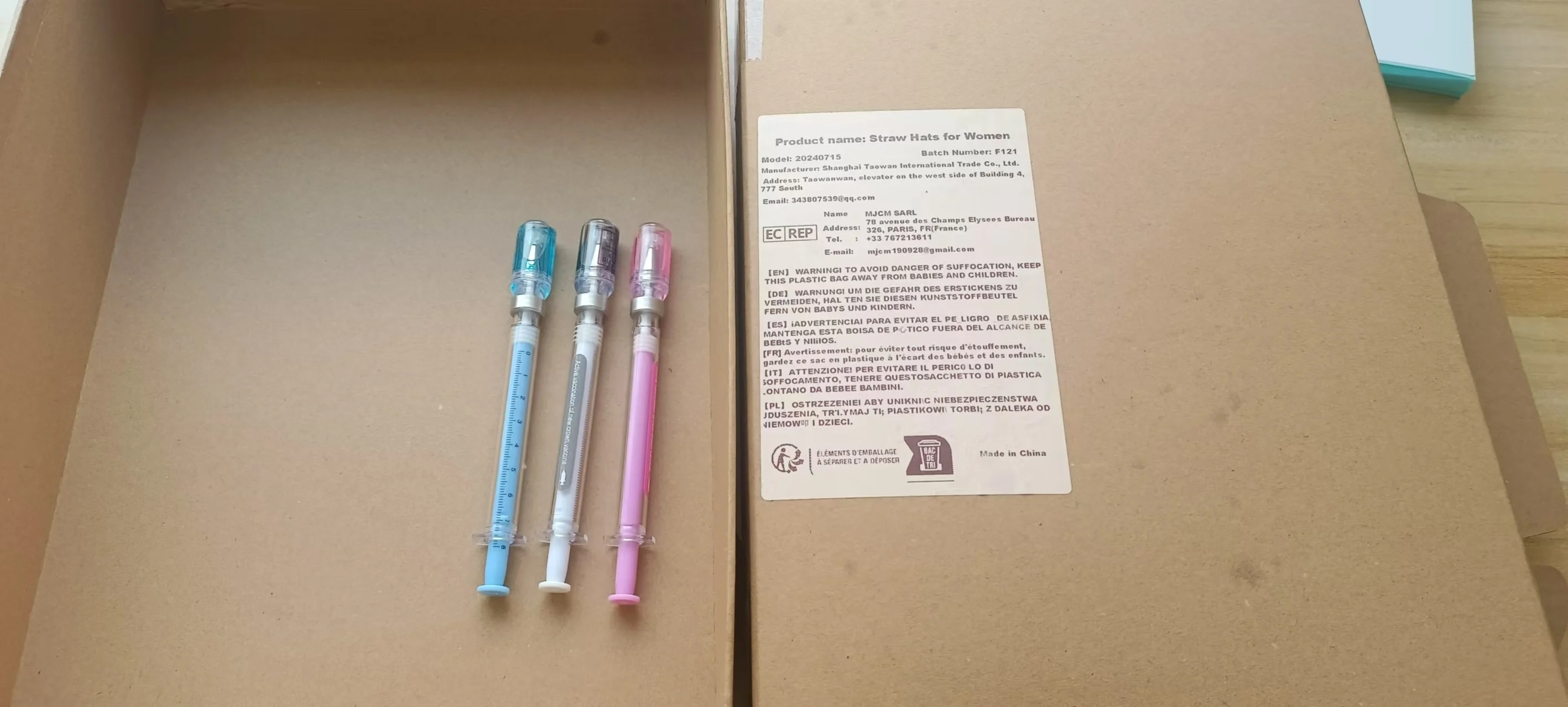 

1/3Pcs Creative Syringe Modelling Neutral Pen Gel Signature Pens Students Nurse Gift Black Water Kawaii Stationery