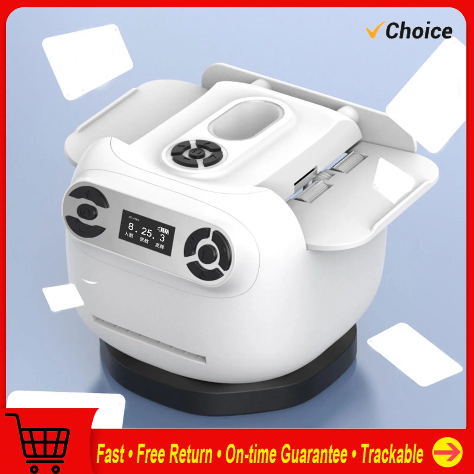 

Automatic Card Shuffler Dealer Rechargeable Battery Operated Playing Card Shuffler 360 180 Degree Deal for Family Party Games