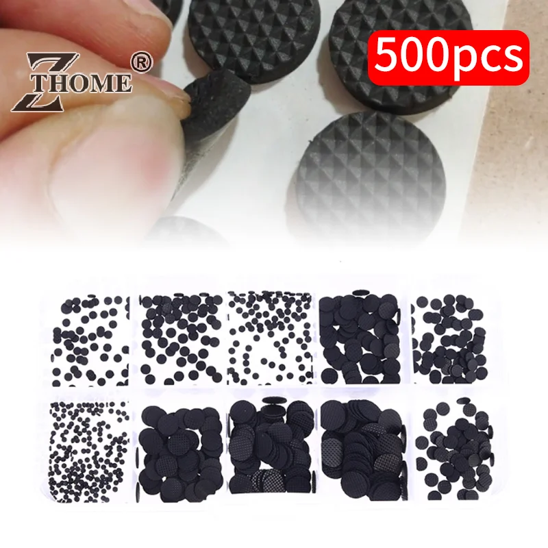 500pcs/box 1.5-8mm Conductive Rubber Pads Keypad Repair Kit For IR Remote Control Conductive Rubber Buttons