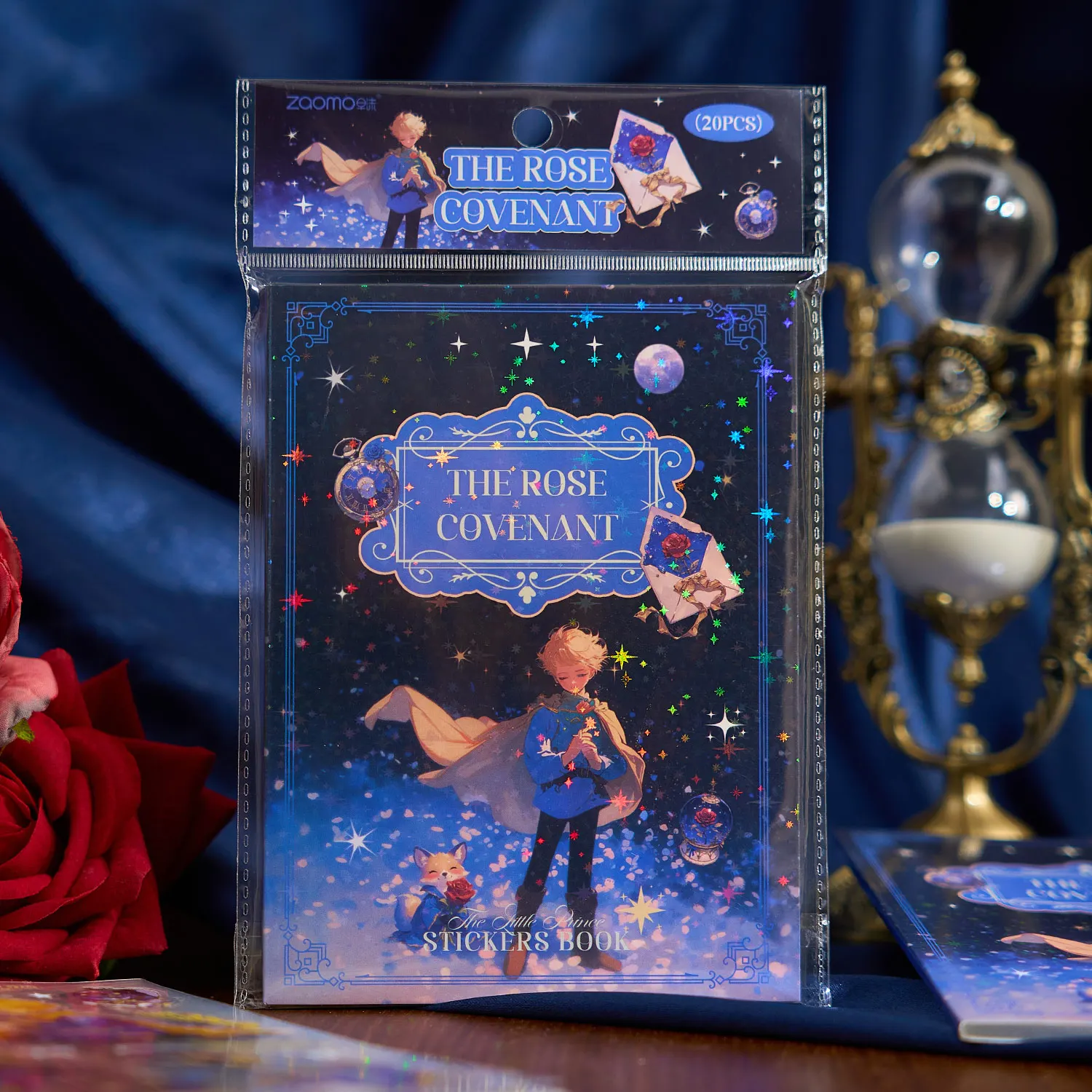 20-delige prinskarakters, lasershelllicht huisdierstickers, oproepkarakter handboek decoratie doe-het-zelf materiaal landschapsarchitectuur stickers