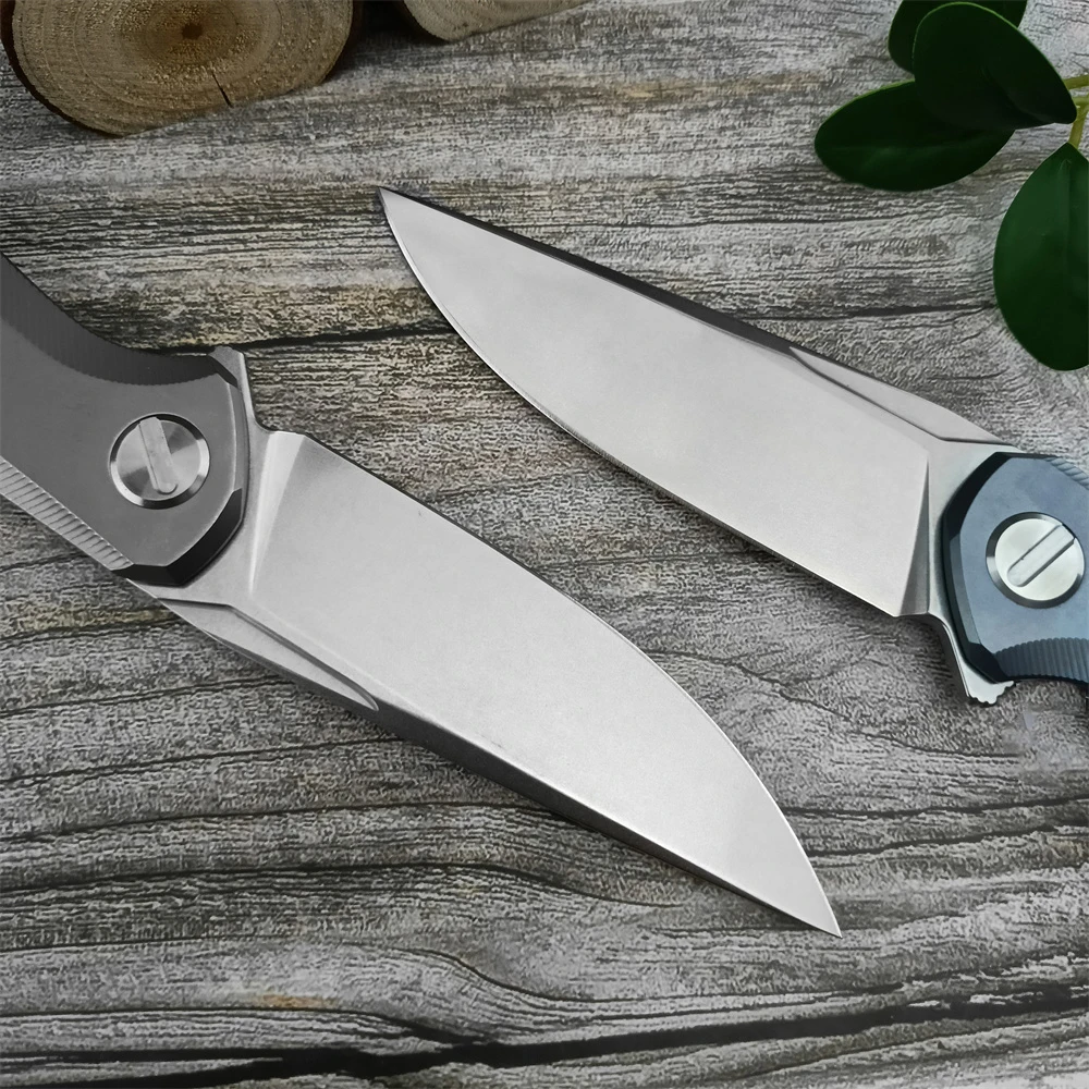 Shirogorov Star Pocket Knife High Quality Survival Hunting Folding Knife TC4 Titanium Alloy Handle Multi-purpose EDC Jackknife