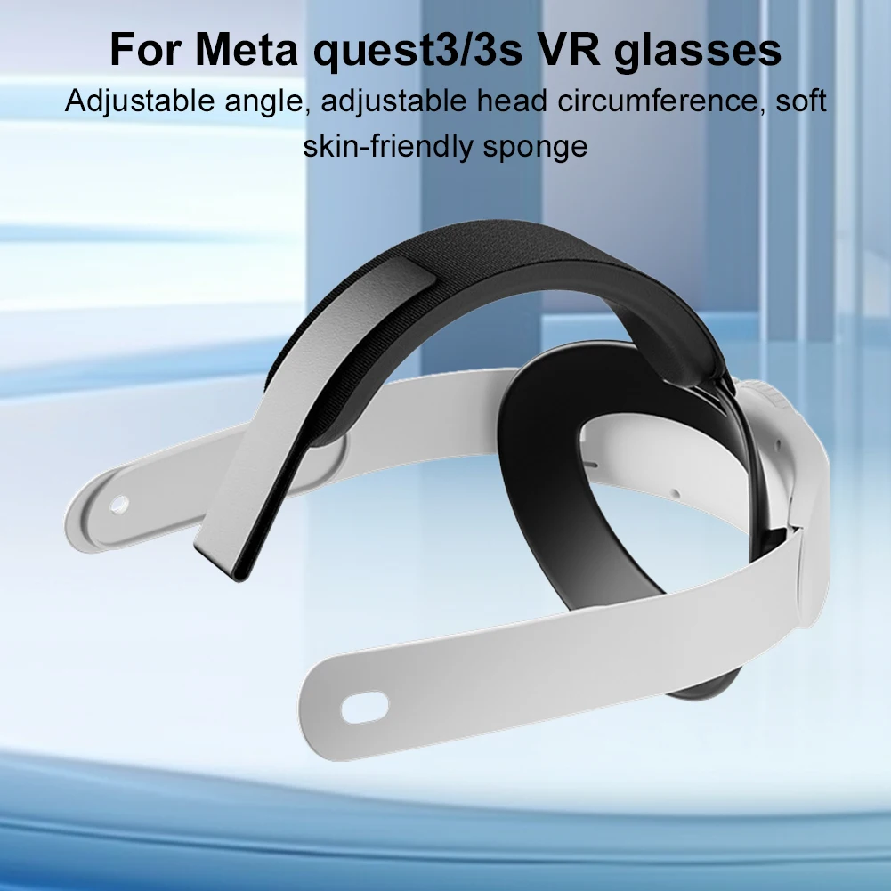 حزام رأس النخبة لـ Meta Quest 3/Quest 3S VR سماعة النخبة حزام استبدال تقليل الضغط لملحقات Quest 3VR