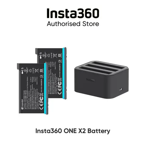Original Insta360 ONE X2 1630 mAh & 1420 mAh Battery / Fast Charge Hub for Insta 360 One X2 Battery 1420mAh