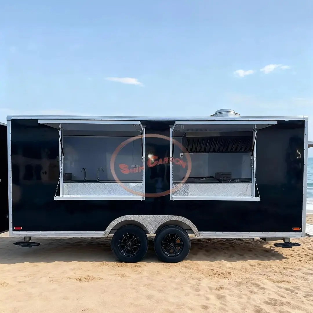 

Outdoor Commercial Towing Food Trailer LED Lights Energy-Saving Power Supply Street Snack Cart Mobile Truck for Night Vendini