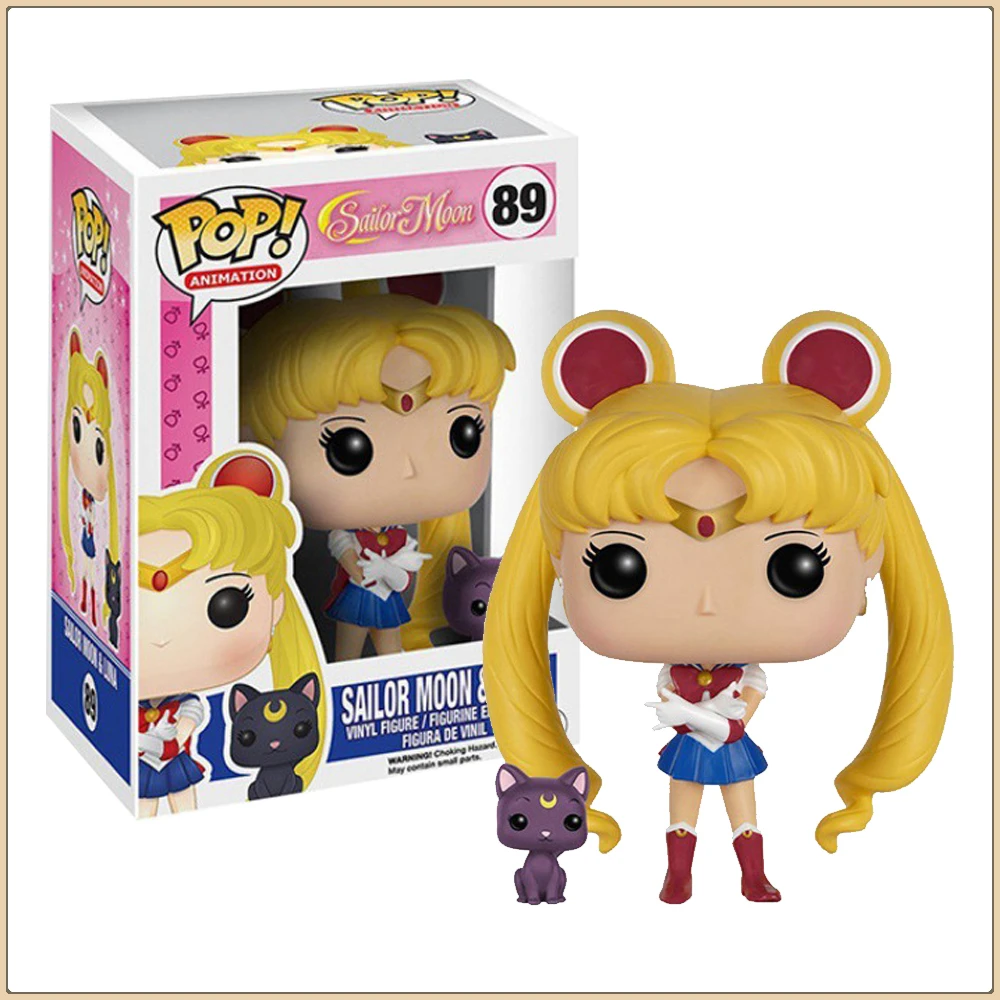 

Funko Pop Sailor Moon Action Figures Tsukino Usagi Magical Girl Model Doll Anime Q-version Peripheral Collection Popular Gifts