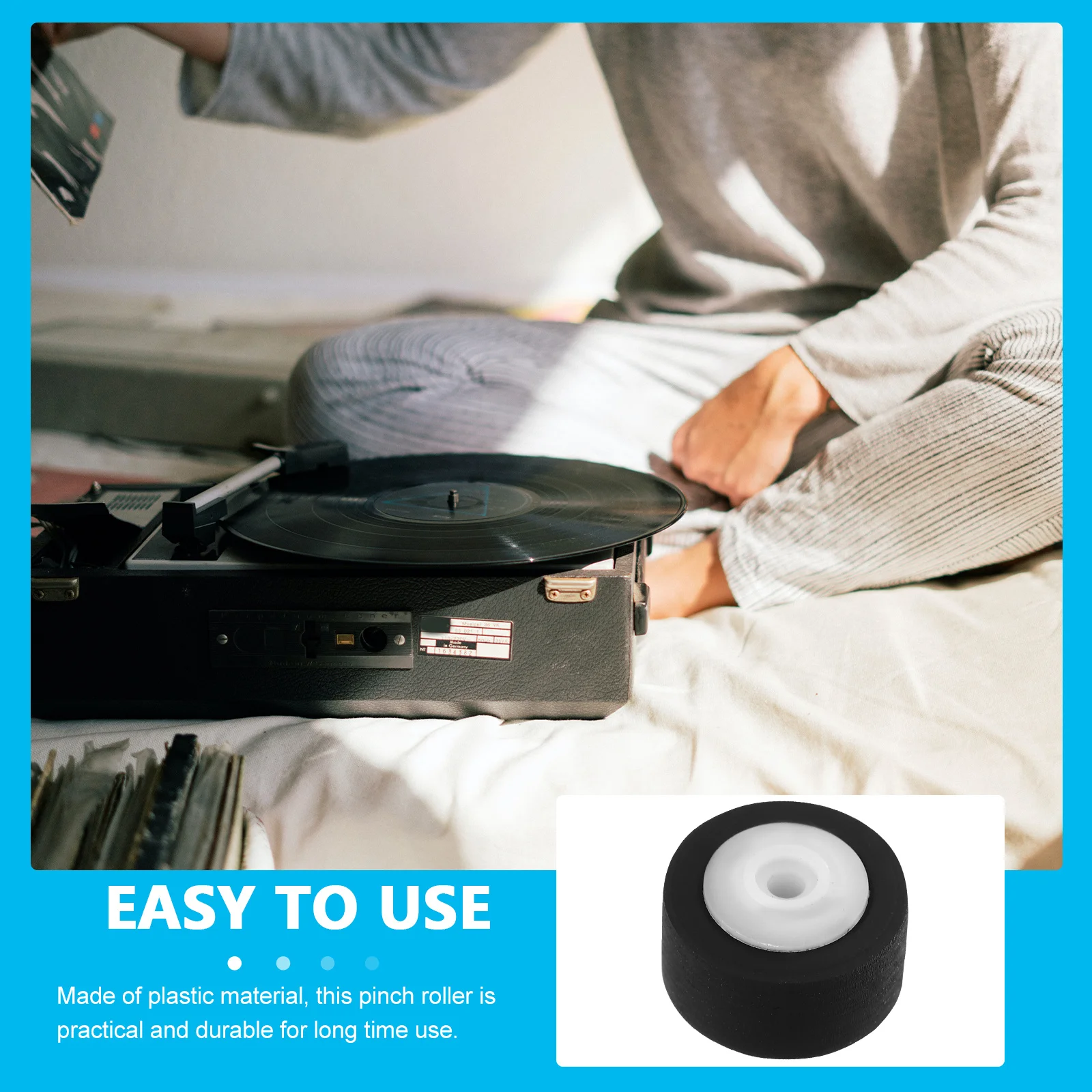 6 قطعة 13 مللي متر قرصة الأسطوانة لآلة كاسيت إصلاح البلاستيك تحمل الأسطوانة الصوت مسجل فيديو صيانة أجزاء