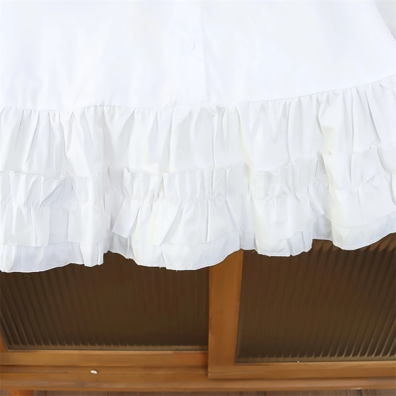 1-6 Jahre alt Modische Kinder Hemdkleid Baby Mädchen Einfache Kleidung Einfarbig Kind Weiche Kleider Neugeborene Kleinkinder Kostüm – Detail 14