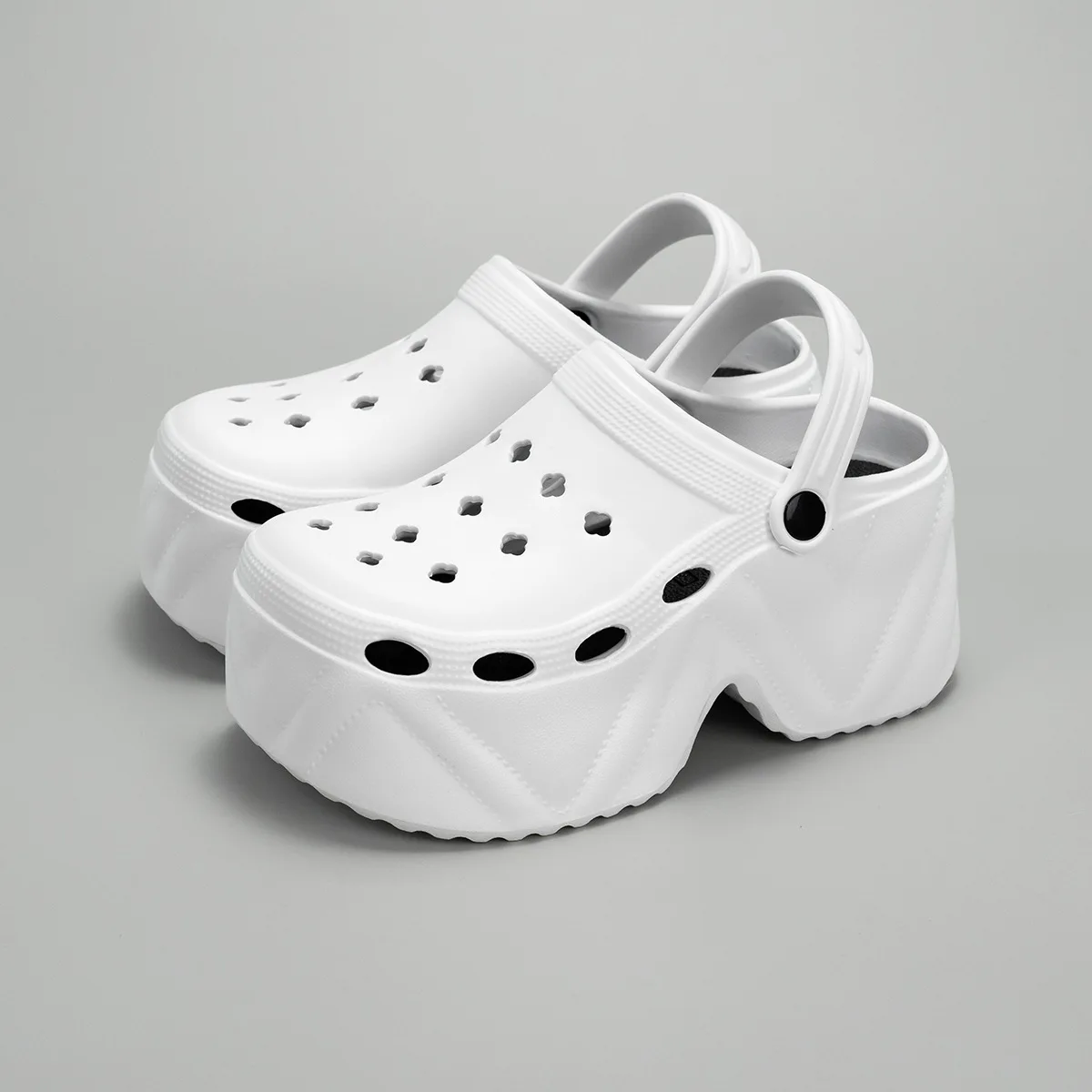 

New High-Heel Thick-Soled Women's Sandals, Summer Sandals, EVA Beach Garden Shoes, Outdoor Waterproof Women's Breathable Shoes