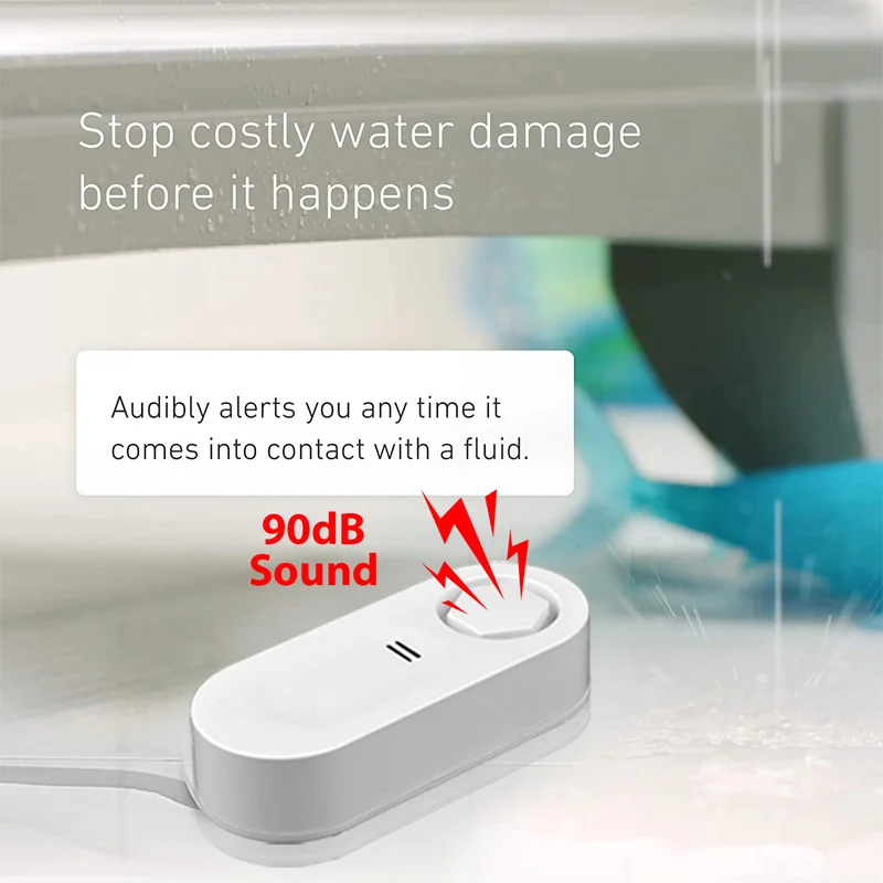 

Household Water Immersion Sensor Graffiti Intelligent Wifi Water Leakage Detector Level Sound Alarm Flood Overflow Monitor