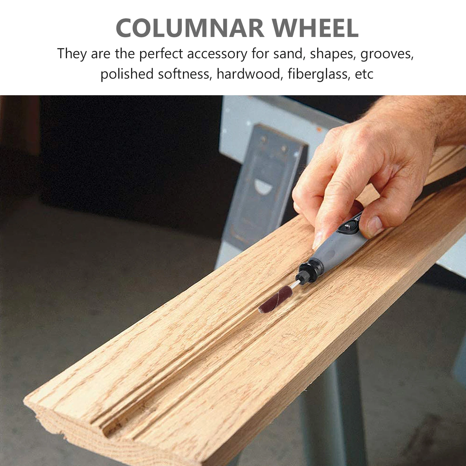 

10 шт., лепестковые круги, наждачная бумага, шлифовальные головки, прочная толстая наждачная бумага, компактная структура для полировки аксессуаров