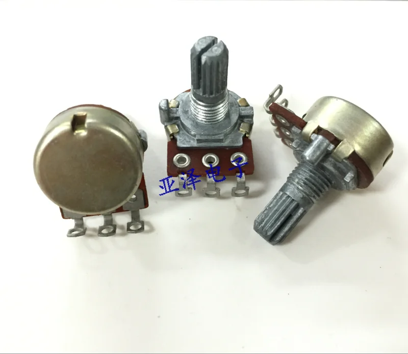 Taiwan FD16 single link volume potentiometer 100KW serrated shaft length 15MM