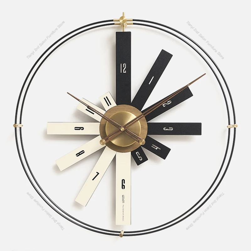 Modern Design Art Wall Clock Nordic Creative Living Room Dining Room Clock Fashion High-end Home Decoration ساعة الحاءط FYWC
