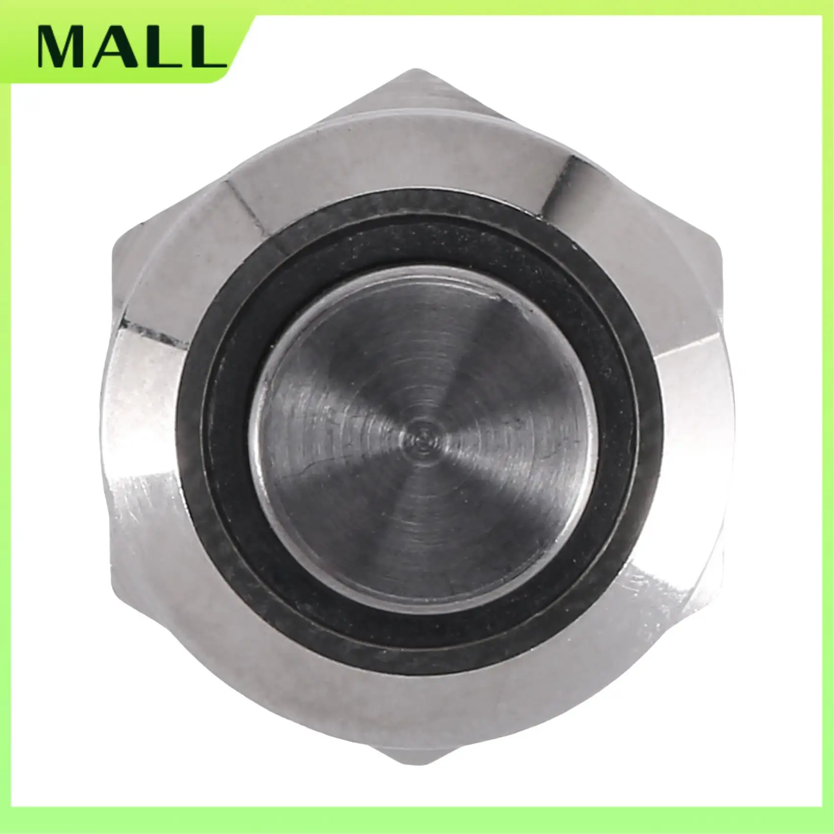 MALL 3V Pulsador Interruptor Timbre Botón Azul LED 12 Mm Plata