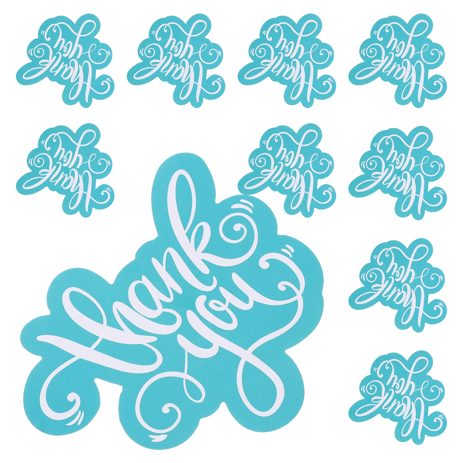 

50 Pcs Thank You Card Business Cards Baby Shower Unique Paper Supplies Masculine