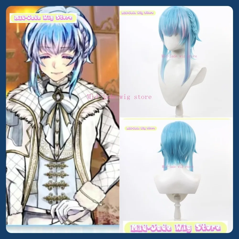 

Mid-jade Wig Store Demon Butler & Black Cat Flure Garcia Cosplay Wig Anime Game Role Playing Synthetic Hair Halloween Party