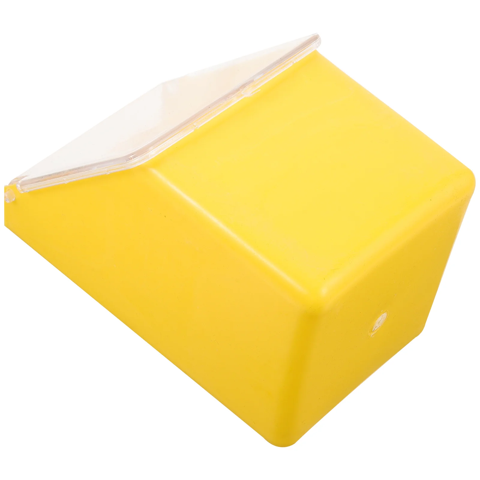 

Pigeon Feeder Hanging Box with Lid Bird Cage Large Capacity Plastic Parrot Feeders Food Containers Yellow Multifunction Pigeon