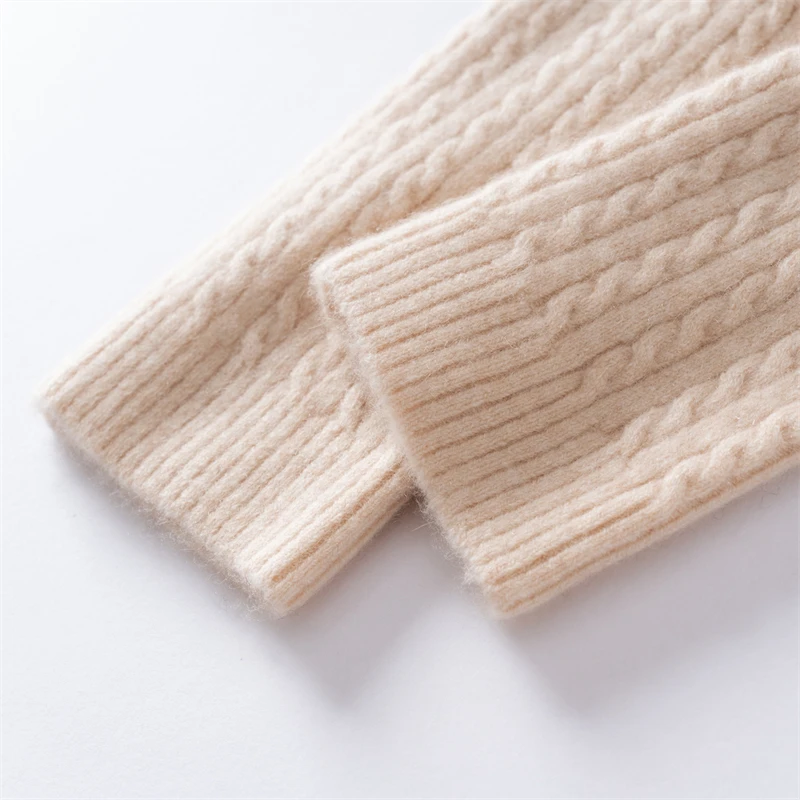 Calentadores de piernas de punto de cachemira clásicos Calcetines calentadores de piernas hasta la rodilla de punto acanalado Medias de mujer Calcetines hasta la rodilla de punto para mayor comodidad