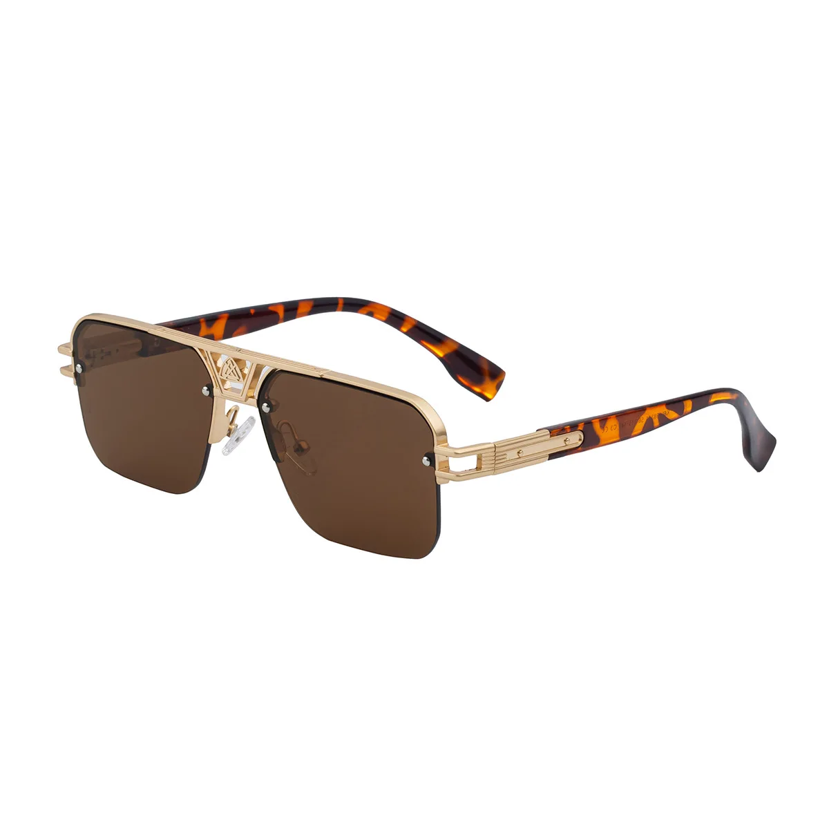 

New Arrival Half Frame Retro Sunglasses 2025 for Men Women High End Style for Driving Parties Outdoor UV Protection Ensured